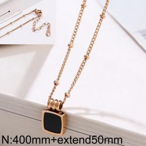 SS Rose Gold-Plating Necklace - KN117088-WGFX