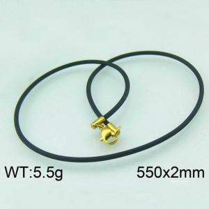 Stainless Steel Clasp with Rubber Cord - KN11730-Z