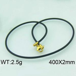 Stainless Steel Clasp with Rubber Cord - KN11731-Z