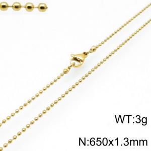 Staineless Steel Small Gold-plating Chain - KN117630-Z
