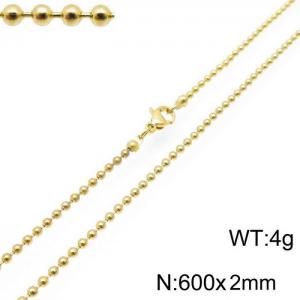 Staineless Steel Small Gold-plating Chain - KN117643-Z