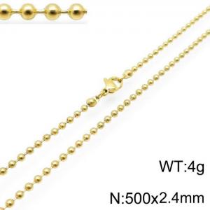 Staineless Steel Small Gold-plating Chain - KN117655-Z