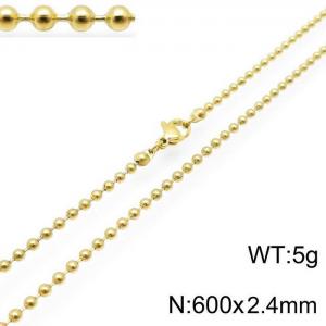 Staineless Steel Small Gold-plating Chain - KN117657-Z