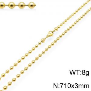 Staineless Steel Small Gold-plating Chain - KN117673-Z