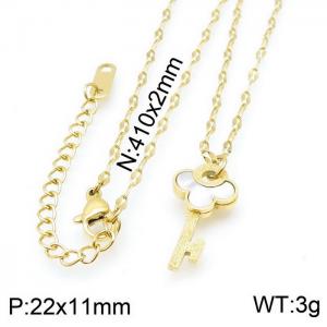 SS Gold-Plating Necklace - KN117720-K