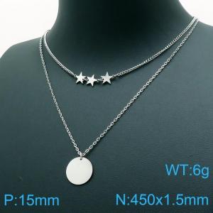 Stainless Steel Necklace - KN117766-DX