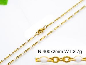 Staineless Steel Small Gold-plating Chain - KN118222-Z