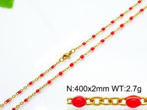 Staineless Steel Small Gold-plating Chain - KN118223-Z