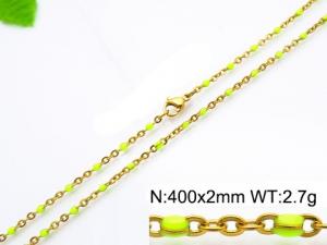 Staineless Steel Small Gold-plating Chain - KN118225-Z