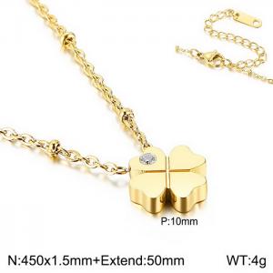 SS Gold-Plating Necklace - KN118232-KFC