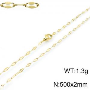 Staineless Steel Small Gold-plating Chain - KN118248-Z