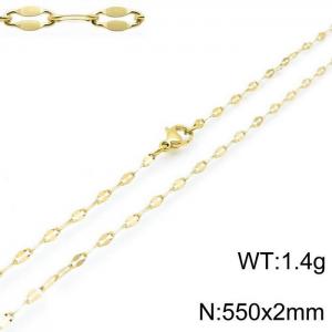 Staineless Steel Small Gold-plating Chain - KN118249-Z
