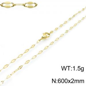 Staineless Steel Small Gold-plating Chain - KN118250-Z