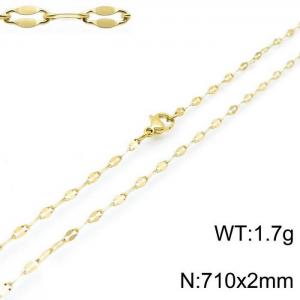 Staineless Steel Small Gold-plating Chain - KN118252-Z