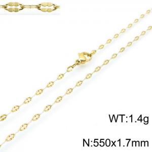 Staineless Steel Small Gold-plating Chain - KN118263-Z