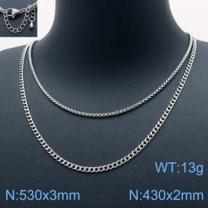 Stainless Steel Necklace - KN118268-Z