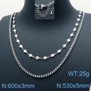 Stainless Steel Necklace - KN118269-Z