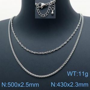 Stainless Steel Necklace - KN118272-Z