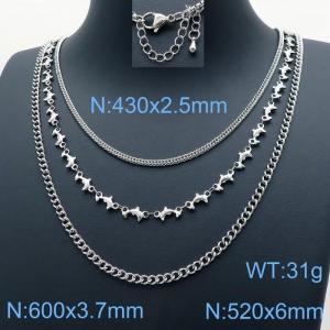 Stainless Steel Necklace - KN118279-Z