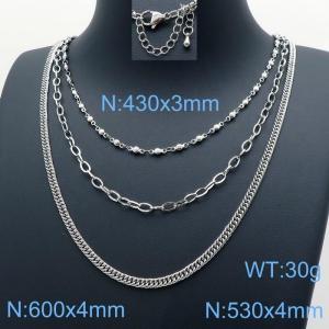 Stainless Steel Necklace - KN118281-Z