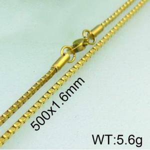 Staineless Steel Small Gold-plating Chain - KN11831-Z
