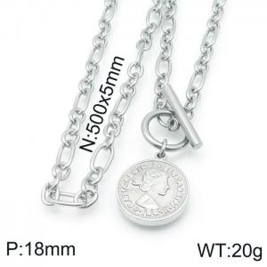 Stainless Steel Necklace - KN118535-Z