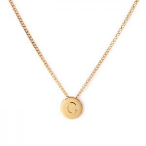 SS Gold-Plating Necklace - KN118641-K