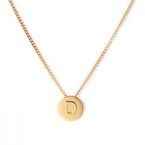 SS Gold-Plating Necklace - KN118642-K