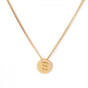 SS Gold-Plating Necklace - KN118643-K