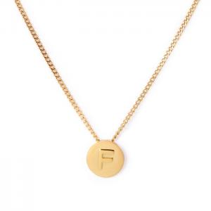 SS Gold-Plating Necklace - KN118644-K