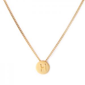 SS Gold-Plating Necklace - KN118646-K