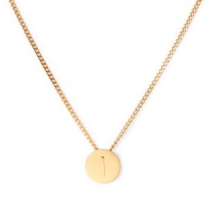 SS Gold-Plating Necklace - KN118647-K