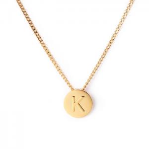 SS Gold-Plating Necklace - KN118649-K