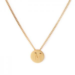 SS Gold-Plating Necklace - KN118651-K