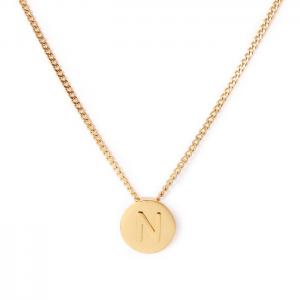 SS Gold-Plating Necklace - KN118652-K