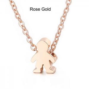 SS Rose Gold Necklace - KN119302-KC