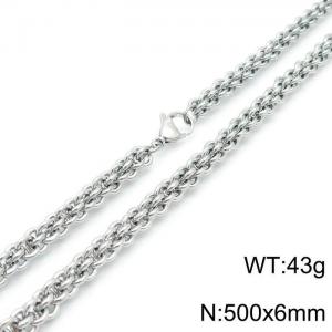 Stainless Steel Necklace - KN119343-Z