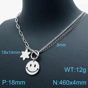 Stainless Steel Necklace - KN119389-Z