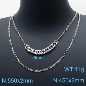 Stainless Steel Necklace - KN119488-Z