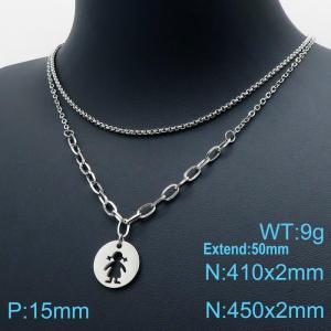 Stainless Steel Necklace - KN119524-Z