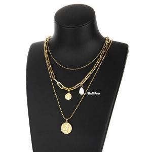 SS Gold-Plating Necklace - KN1196430-Z