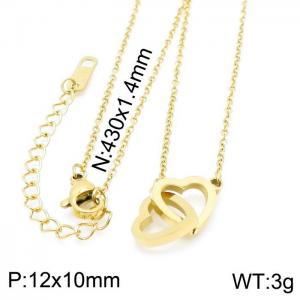 SS Gold-Plating Necklace - KN1196464-HM