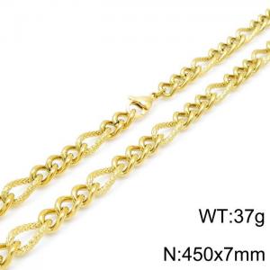 SS Gold-Plating Necklace - KN1196487-Z