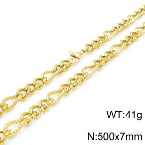 SS Gold-Plating Necklace - KN1196488-Z