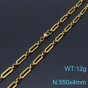 SS Gold-Plating Necklace - KN1196517-Z