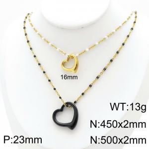 SS Gold-Plating Necklace - KN1196533-Z