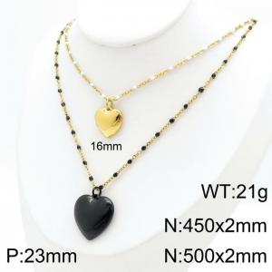 SS Gold-Plating Necklace - KN1196535-Z