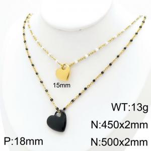 SS Gold-Plating Necklace - KN1196537-Z