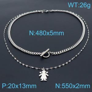 Stainless Steel Necklace - KN1196547-Z