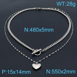 Stainless Steel Necklace - KN1196549-Z